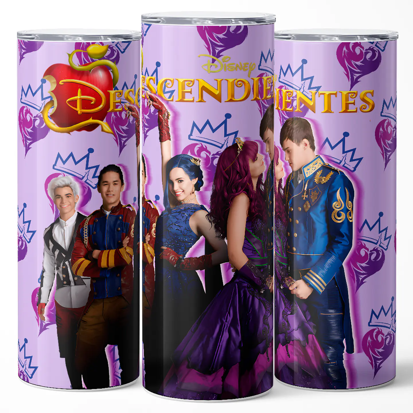 Vaso térmico 600ml - Diseño Descendientes Royal Purple 3