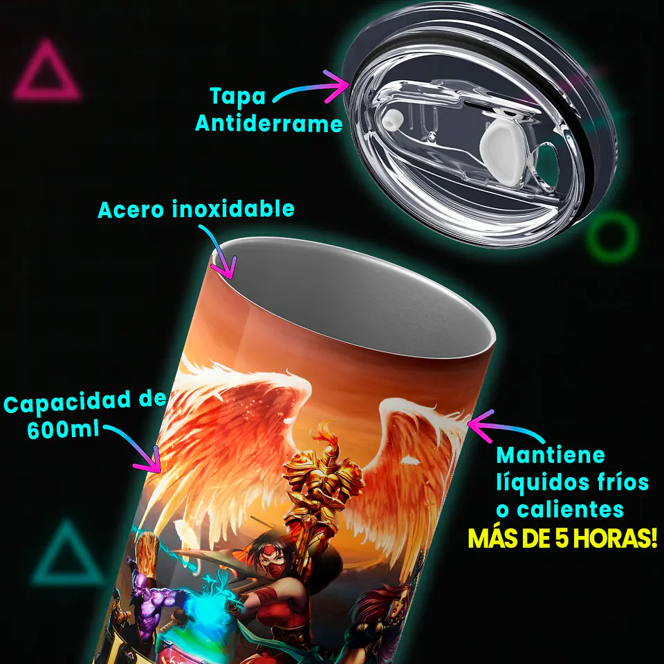 Vaso térmico 600ml - Diseño League of Legends Golden Era 4
