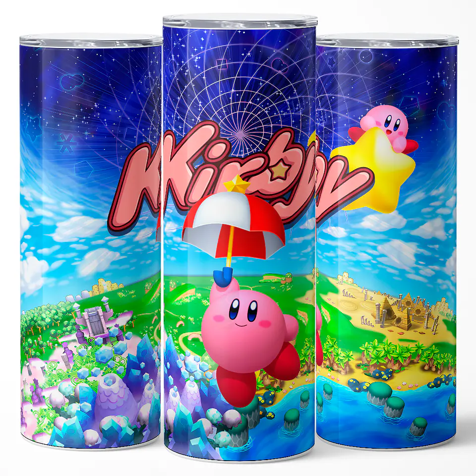 Vaso térmico 600ml - Diseño Kirby Dream Land Adventure 3