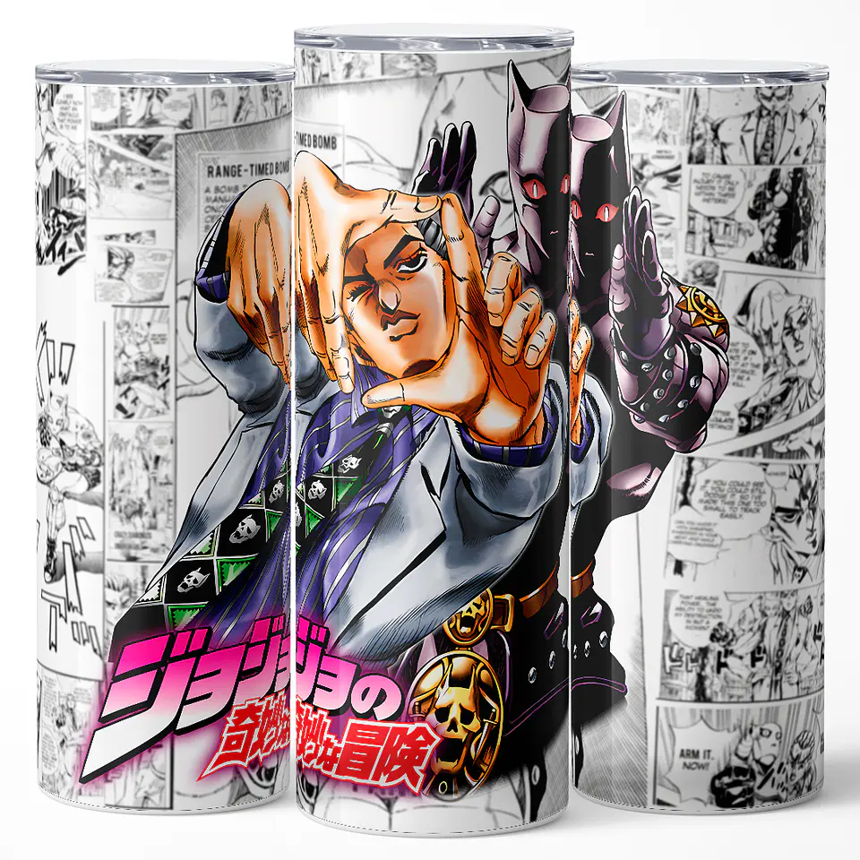 Vaso térmico 600ml - Diseño Yoshikage Kira Killer Queen Unleashed 3