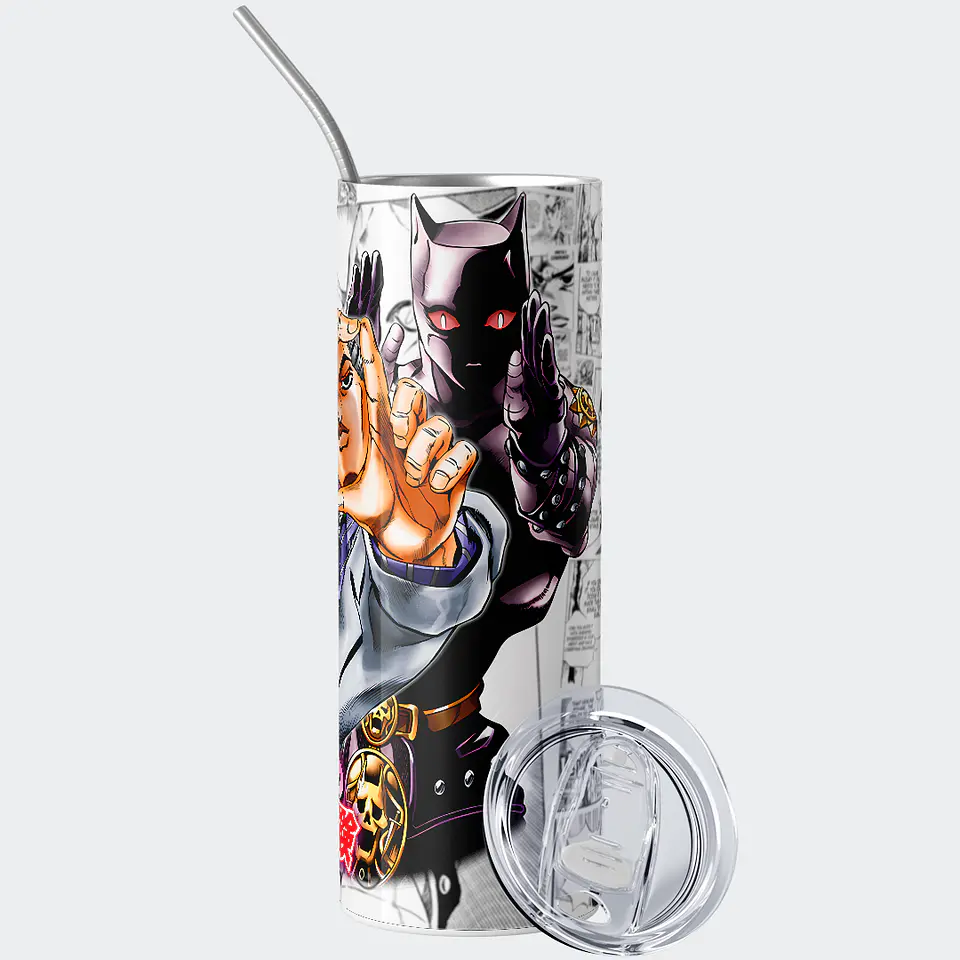 Vaso térmico 600ml - Diseño Yoshikage Kira Killer Queen Unleashed 2
