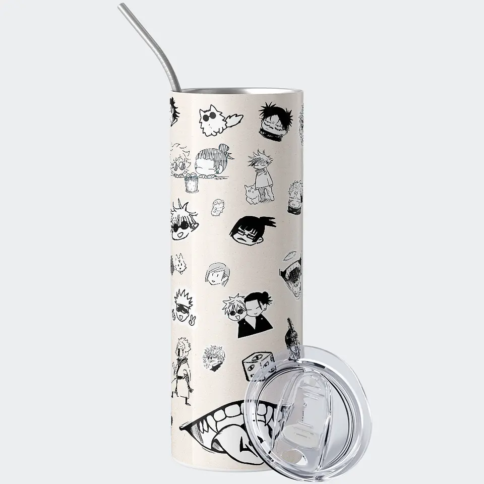 Vaso térmico 600ml - Diseño Jujutsu Kaisen Doodle Cursed Spirit 2