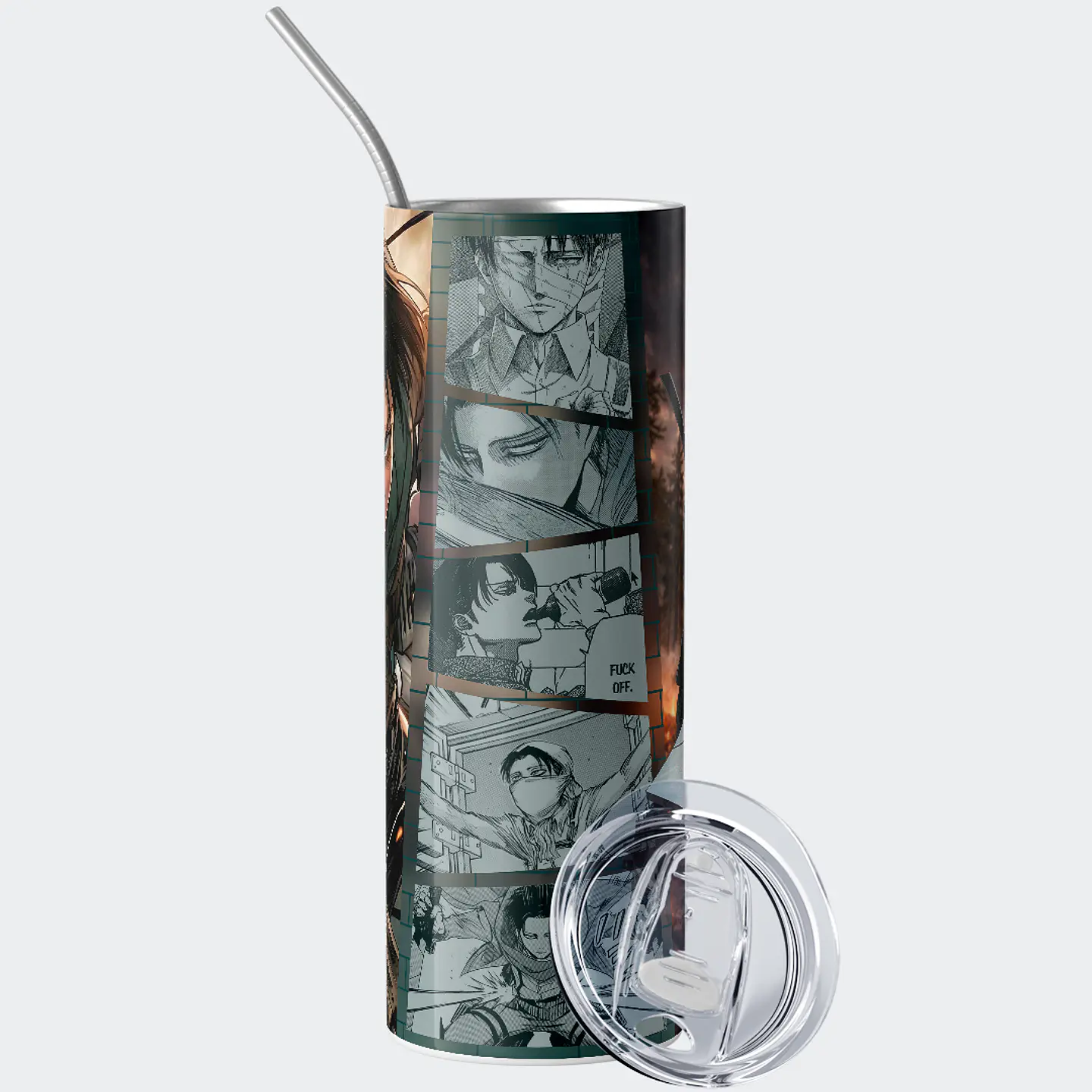 Vaso térmico 600ml - Diseño Levi Ackerman Humanity's Strongest 2