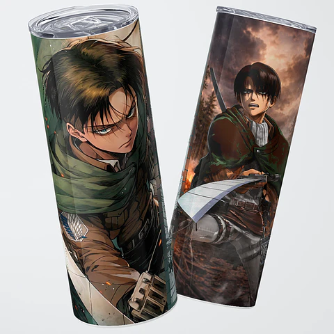 Vaso térmico 600ml - Diseño Levi Ackerman Humanity's Strongest
