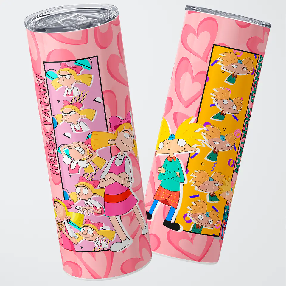 Vaso térmico 600ml - Diseño Arnold & Helga Secret Love Edition 1