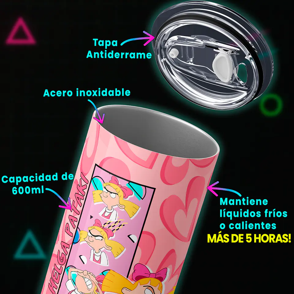 Vaso térmico 600ml - Diseño Arnold & Helga Secret Love Edition 4