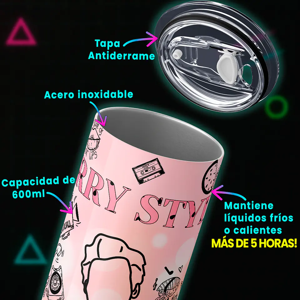 Vaso térmico 600ml - Diseño Harry Styles Golden House Edition 4