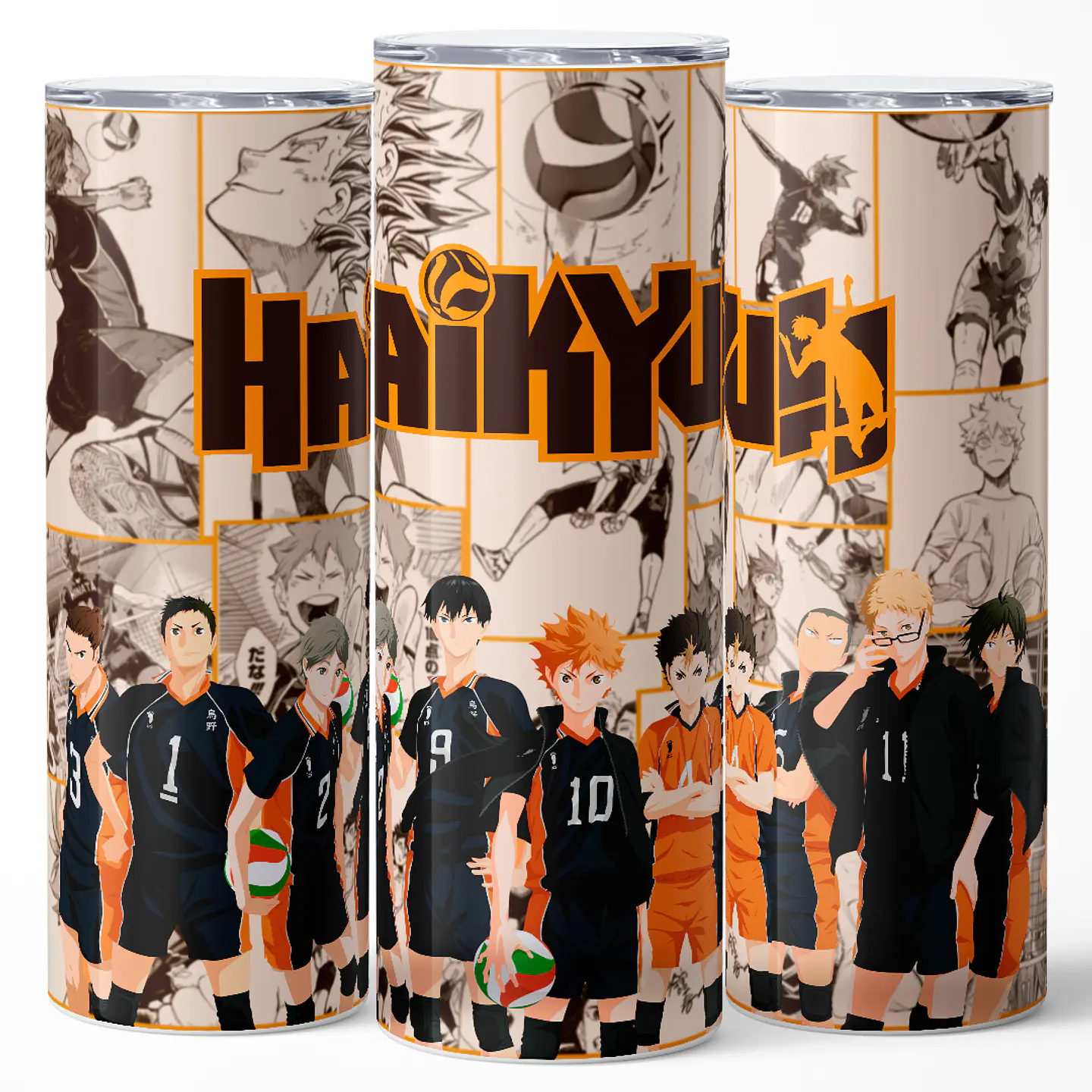 Vaso térmico 600ml - Diseño Haikyuu!! Karasuno Team Pride 3