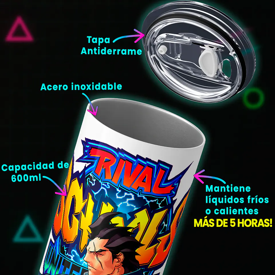 Vaso térmico 600ml - Diseño Rival Schools Shoma Sawamura United 4