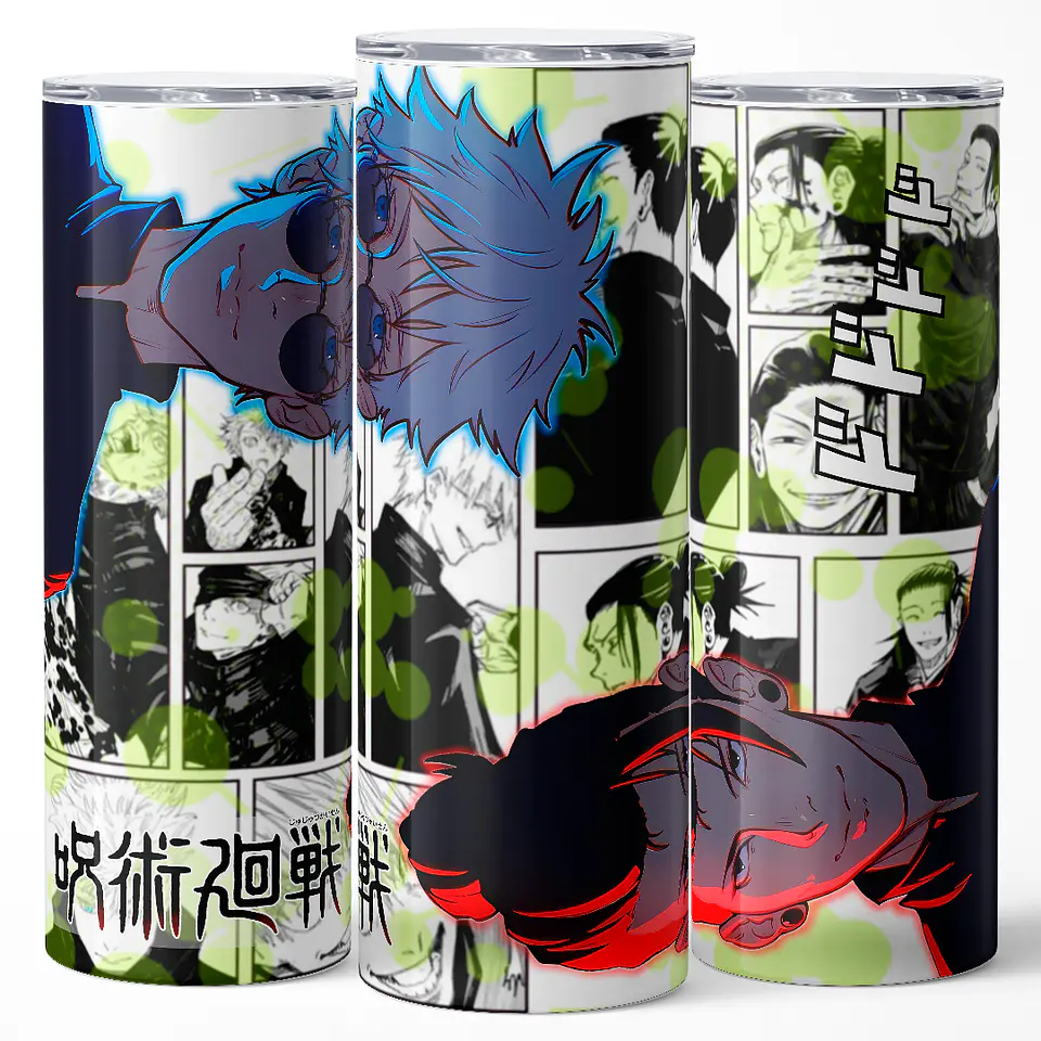 Vaso térmico 600ml - Diseño Gojo & Geto Cursed Rivalry 3