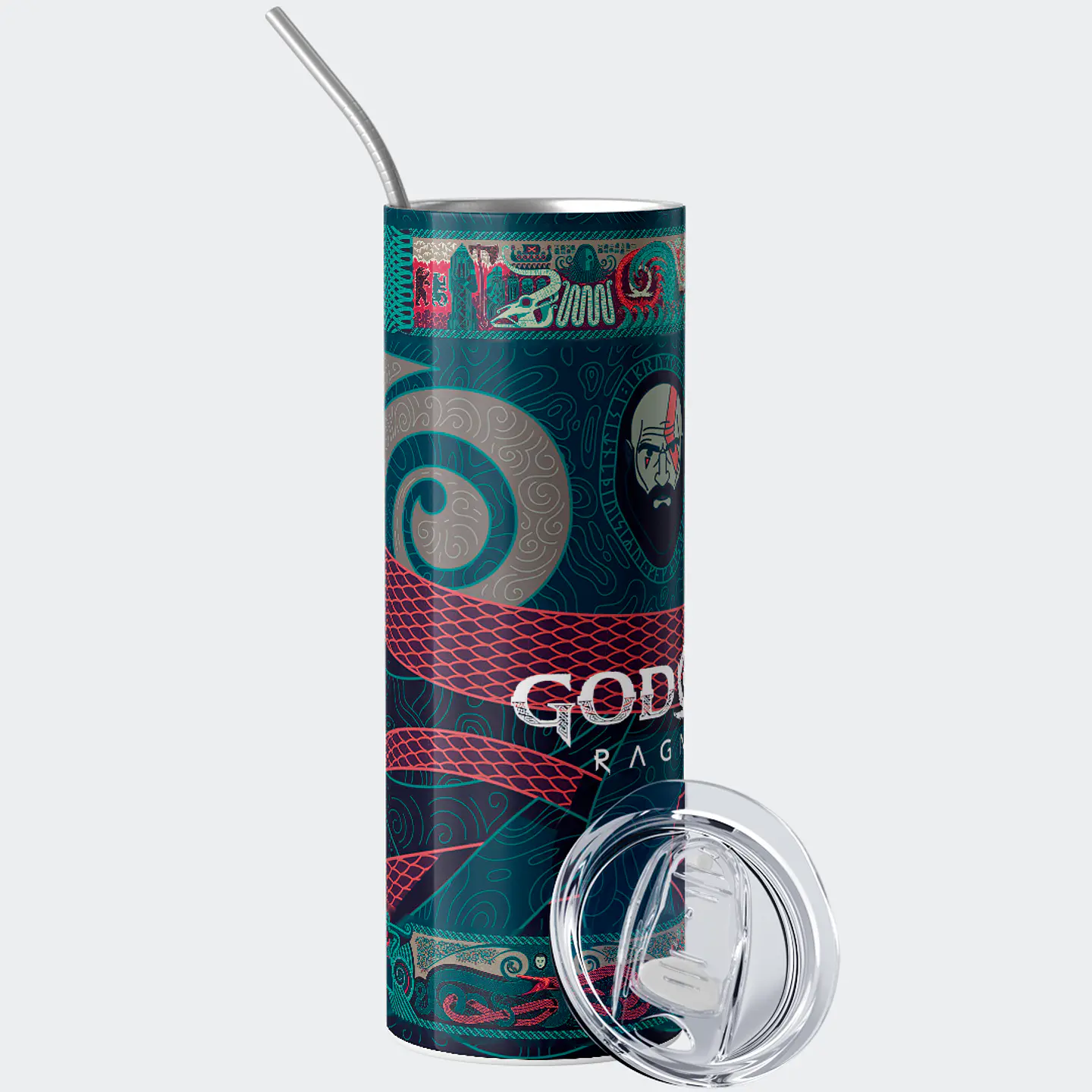 Vaso térmico 600ml - Diseño God of War Ragnarök Mythic Mural 2