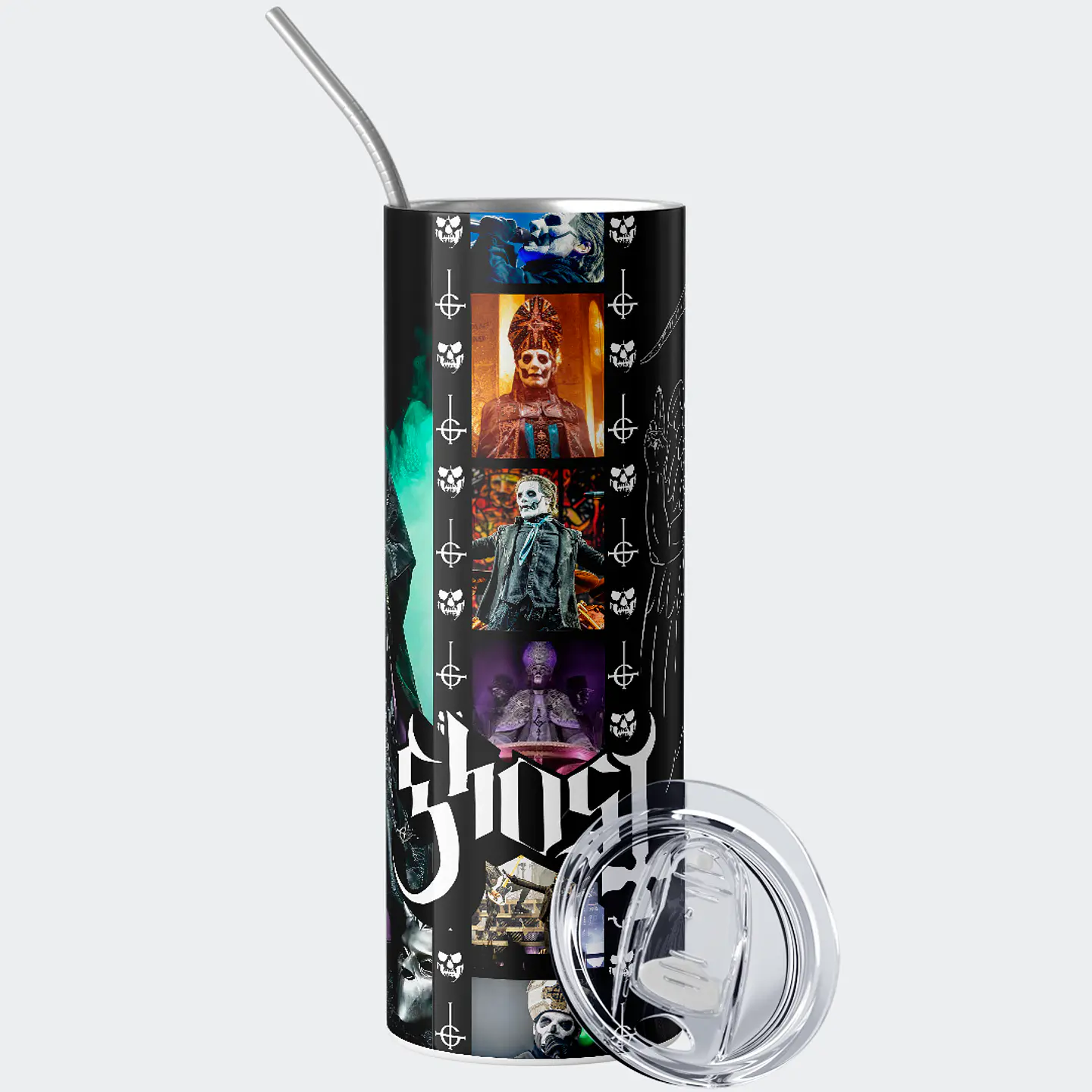 Vaso térmico 600ml - Diseño Ghost Ritual Collage 2