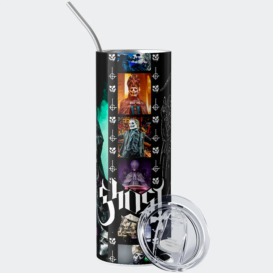 Vaso térmico 600ml - Diseño Ghost Ritual Collage 2