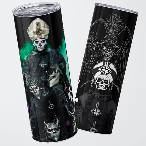 Vaso térmico 600ml - Diseño Ghost Ritual Collage