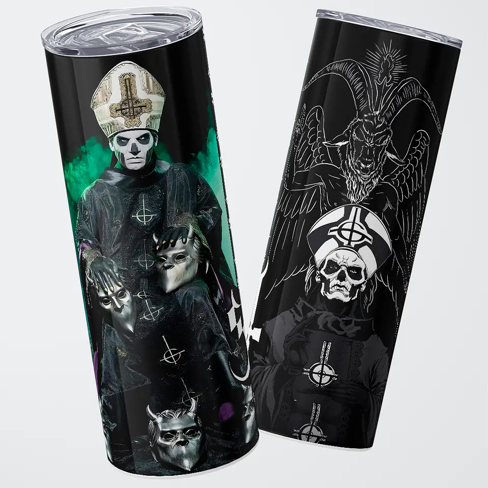 Vaso térmico 600ml - Diseño Ghost Ritual Collage 1