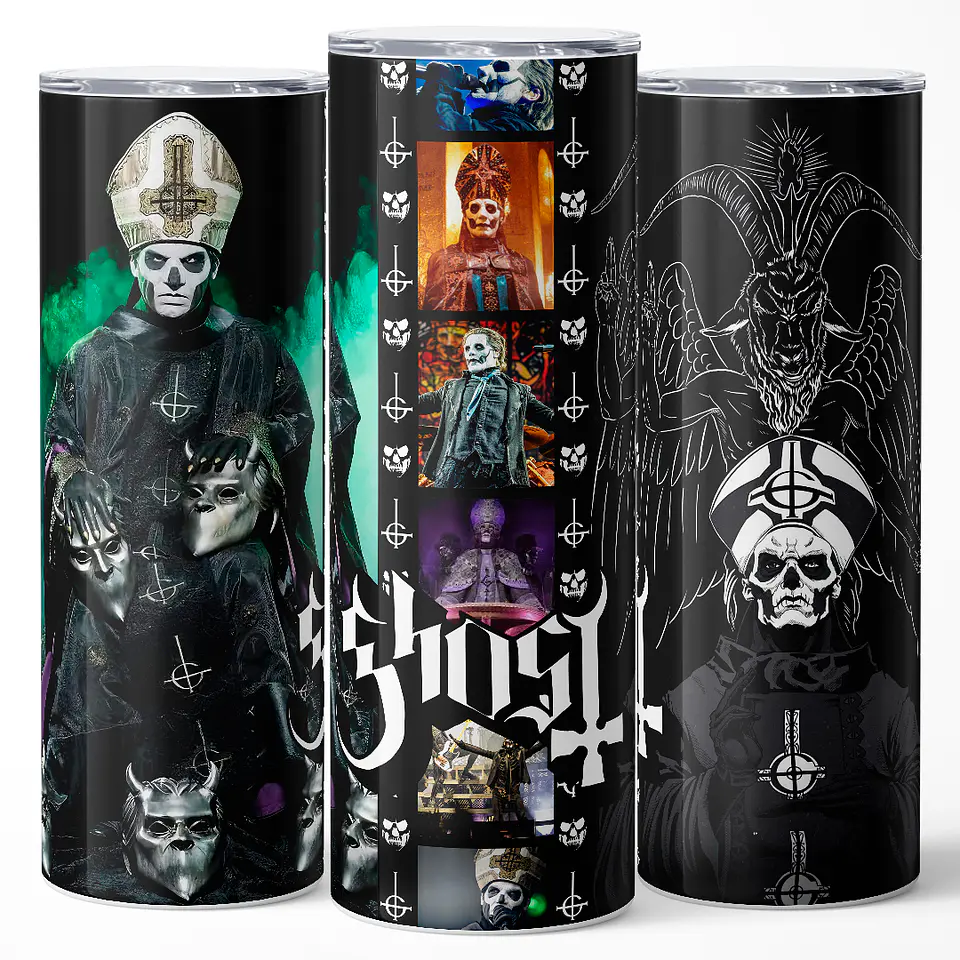 Vaso térmico 600ml - Diseño Ghost Ritual Collage 3