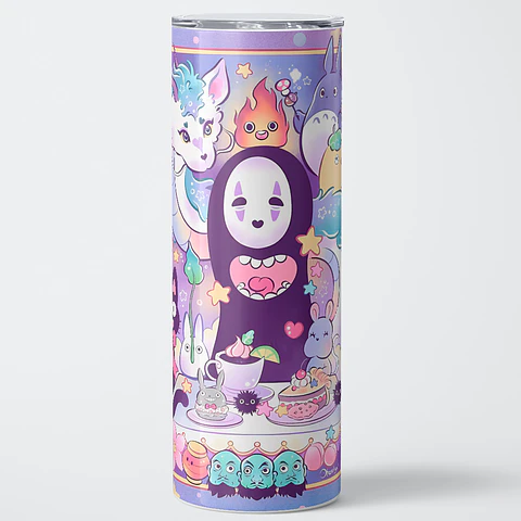 Vaso térmico 600ml - Diseño Ghibli Pastel Tea Party