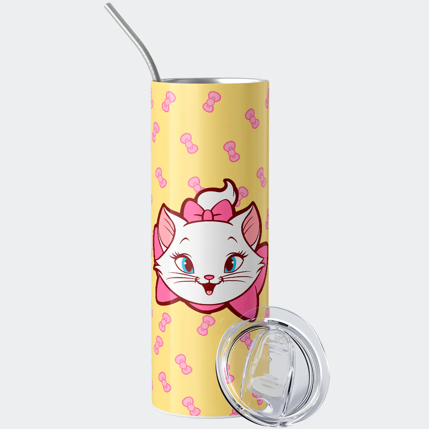 Vaso térmico 600ml - Diseño Marie Pink Bows 2