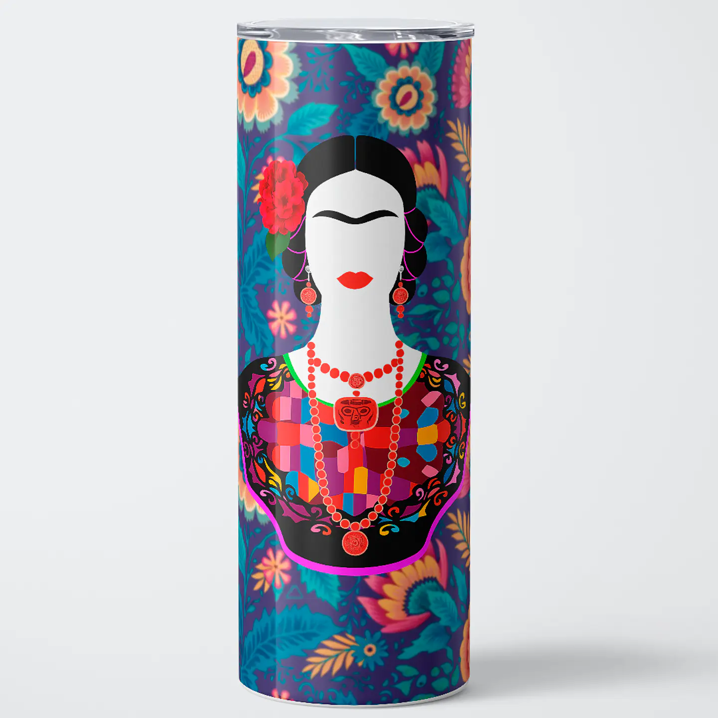 Vaso térmico 600ml - Diseño Frida Floral Heritage 1