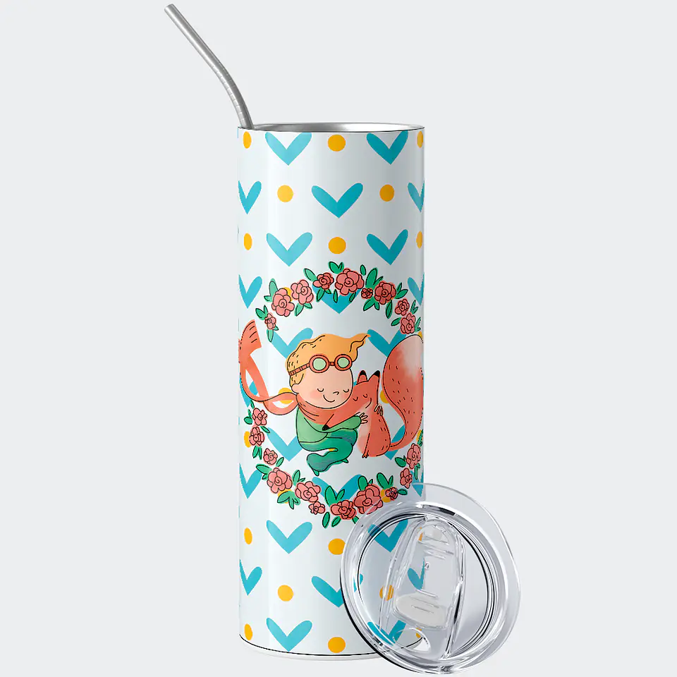 Vaso térmico 600ml - Diseño Principito & Zorro Amistad 2