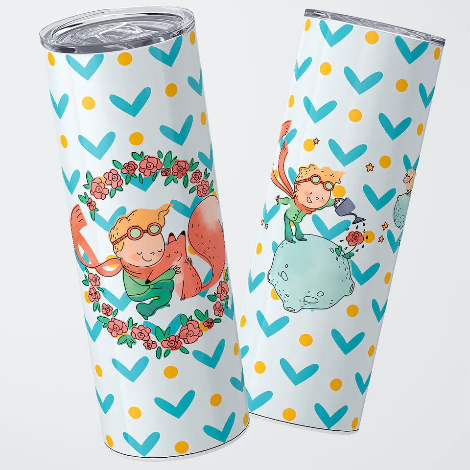 Vaso térmico 600ml - Diseño Principito & Zorro Amistad 1
