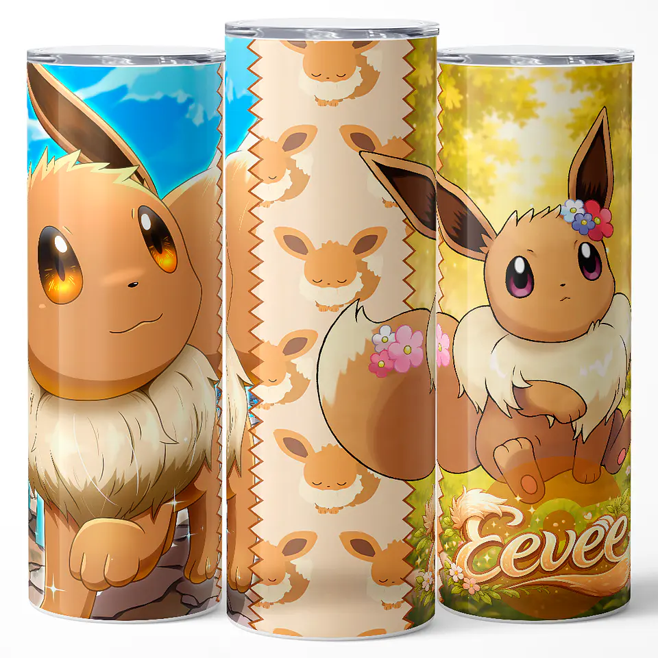 Vaso térmico 600ml - Diseño Eevee Nature Garden 3