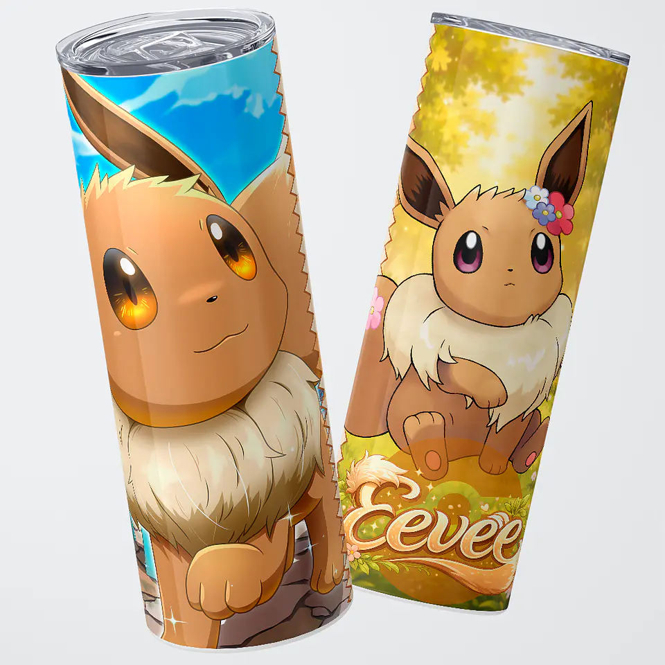 Vaso térmico 600ml - Diseño Eevee Nature Garden 1