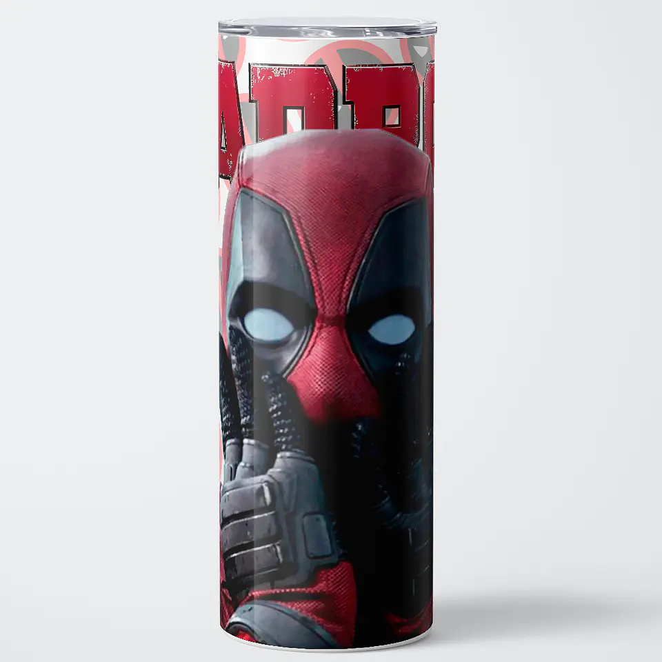 Vaso térmico 600ml - Diseño Deadpool Logo Pattern 1