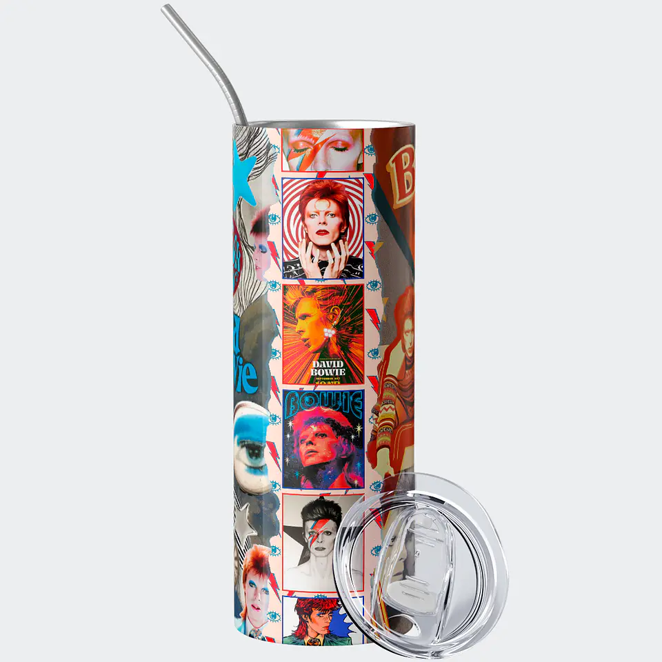 Vaso térmico 600ml - Diseño David Bowie Starman Collage 2