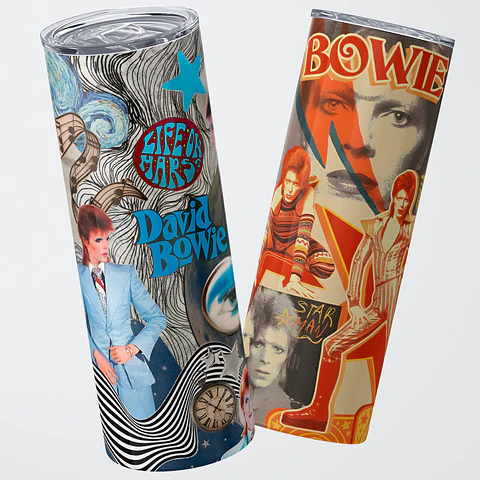 Vaso térmico 600ml - Diseño David Bowie Starman Collage