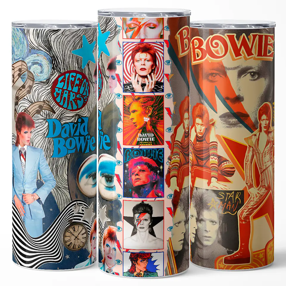Vaso térmico 600ml - Diseño David Bowie Starman Collage 3