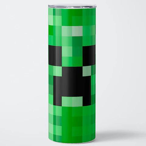 Vaso térmico 600ml - Diseño Creeper Pixel Face