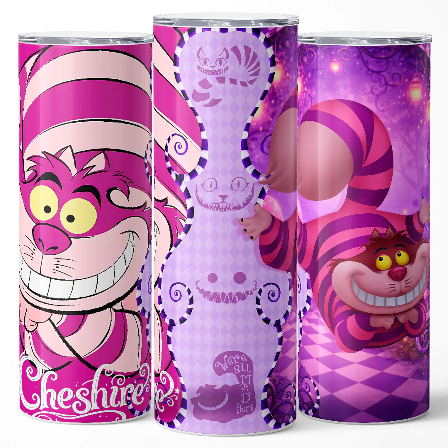 Vaso térmico 600ml - Diseño Cheshire Mad Smile 3