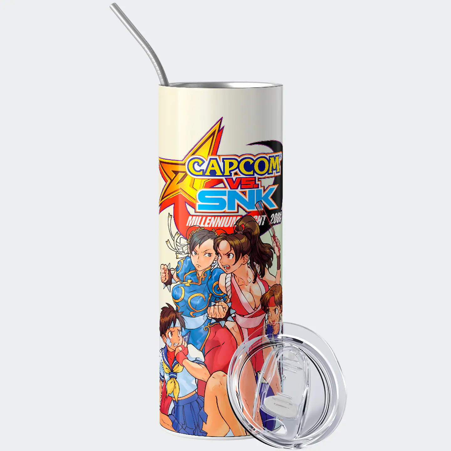 Vaso térmico 600ml - Diseño Capcom vs SNK Millennium Fight 2