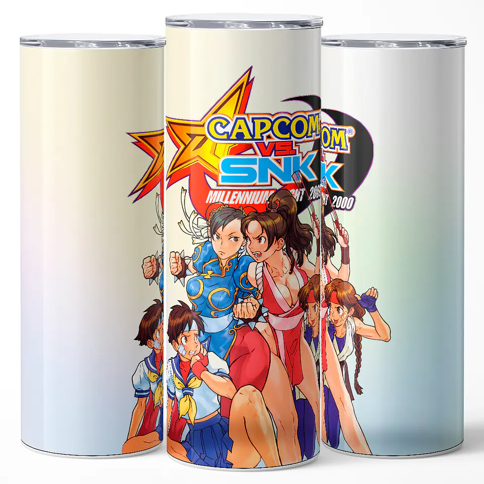 Vaso térmico 600ml - Diseño Capcom vs SNK Millennium Fight 3