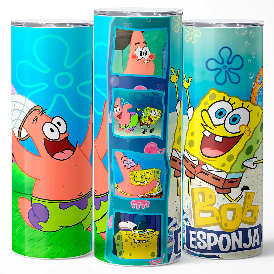 Vaso térmico 600ml - Diseño Bob Esponja Best Friends 3