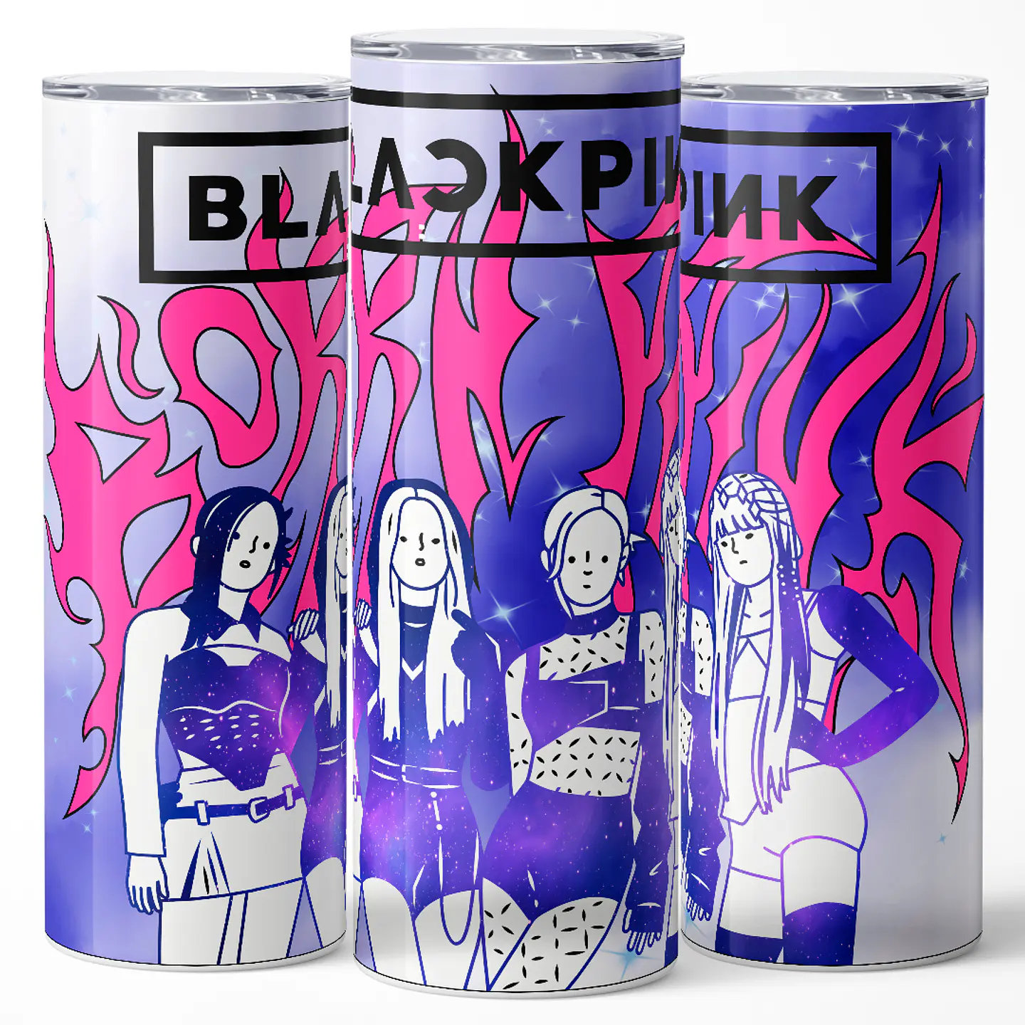 Vaso térmico 600ml - Diseño Blackpink Born Pink Galaxy 3