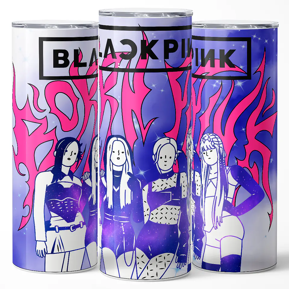 Vaso térmico 600ml - Diseño Blackpink Born Pink Galaxy 3