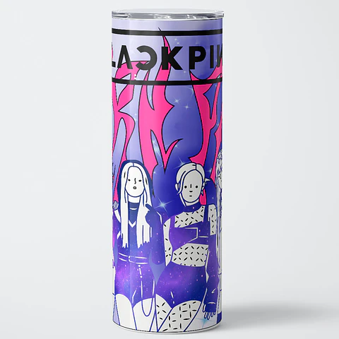 Vaso térmico 600ml - Diseño Blackpink Born Pink Galaxy