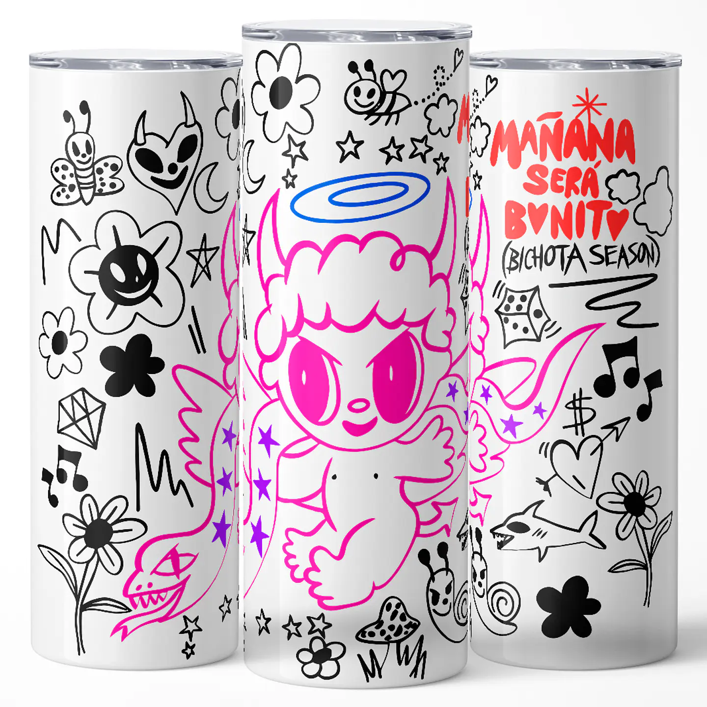 Vaso térmico 600ml - Diseño Bichota Season Doodle 3