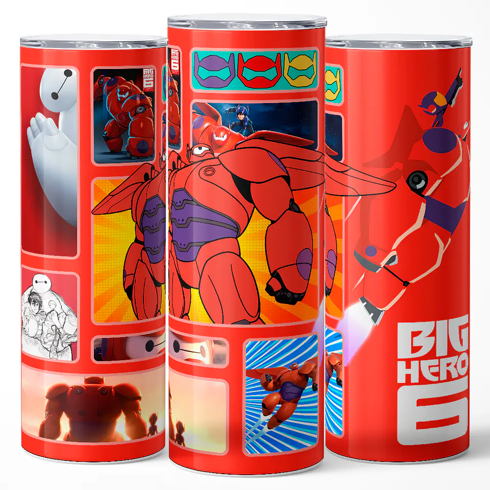 Vaso térmico 600ml - Diseño Baymax Armor Upgrade 3