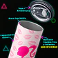 Vaso térmico 600ml - Diseño Barbie Pink Kisses - Miniatura 3