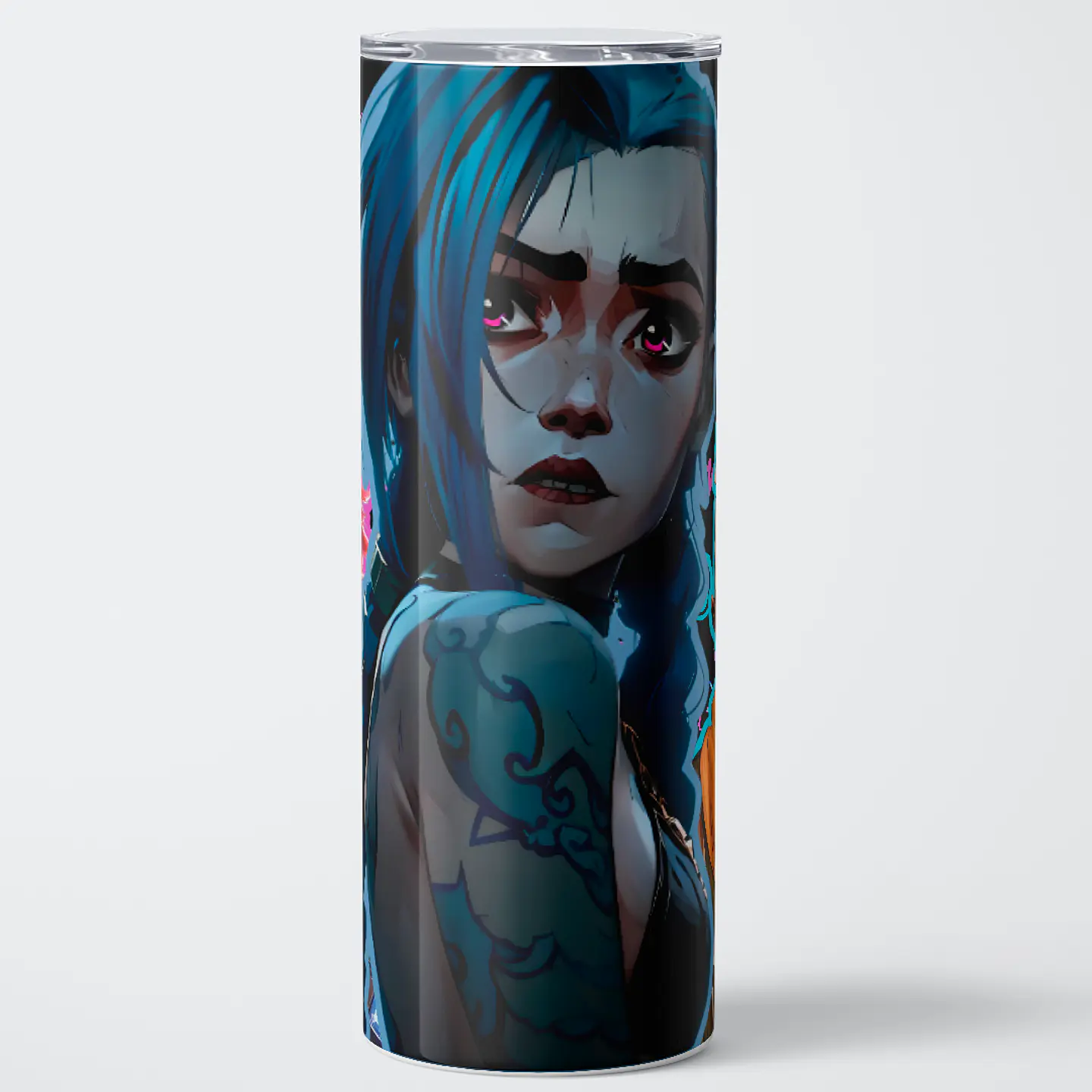 Vaso térmico 600ml - Diseño Arcane Jinx Graffiti Chaos 1