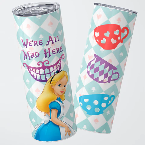 Vaso térmico 600ml - Diseño Alice Wonderland Mad Tea