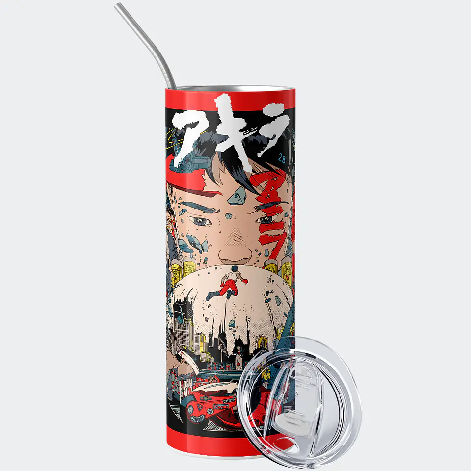 Vaso térmico 600ml - Diseño Akira Neo-Tokyo Chaos 2