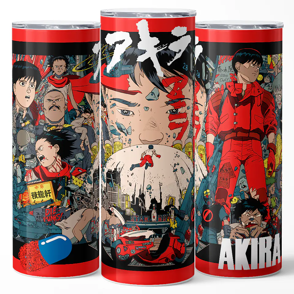 Vaso térmico 600ml - Diseño Akira Neo-Tokyo Chaos 3