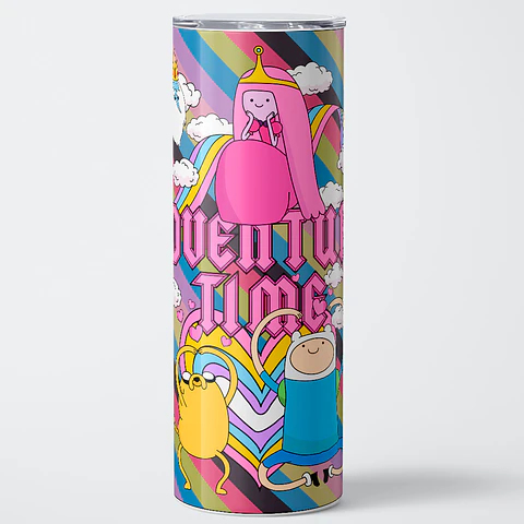 Vaso térmico 600ml - Diseño Adventure Time Candy Rainbow