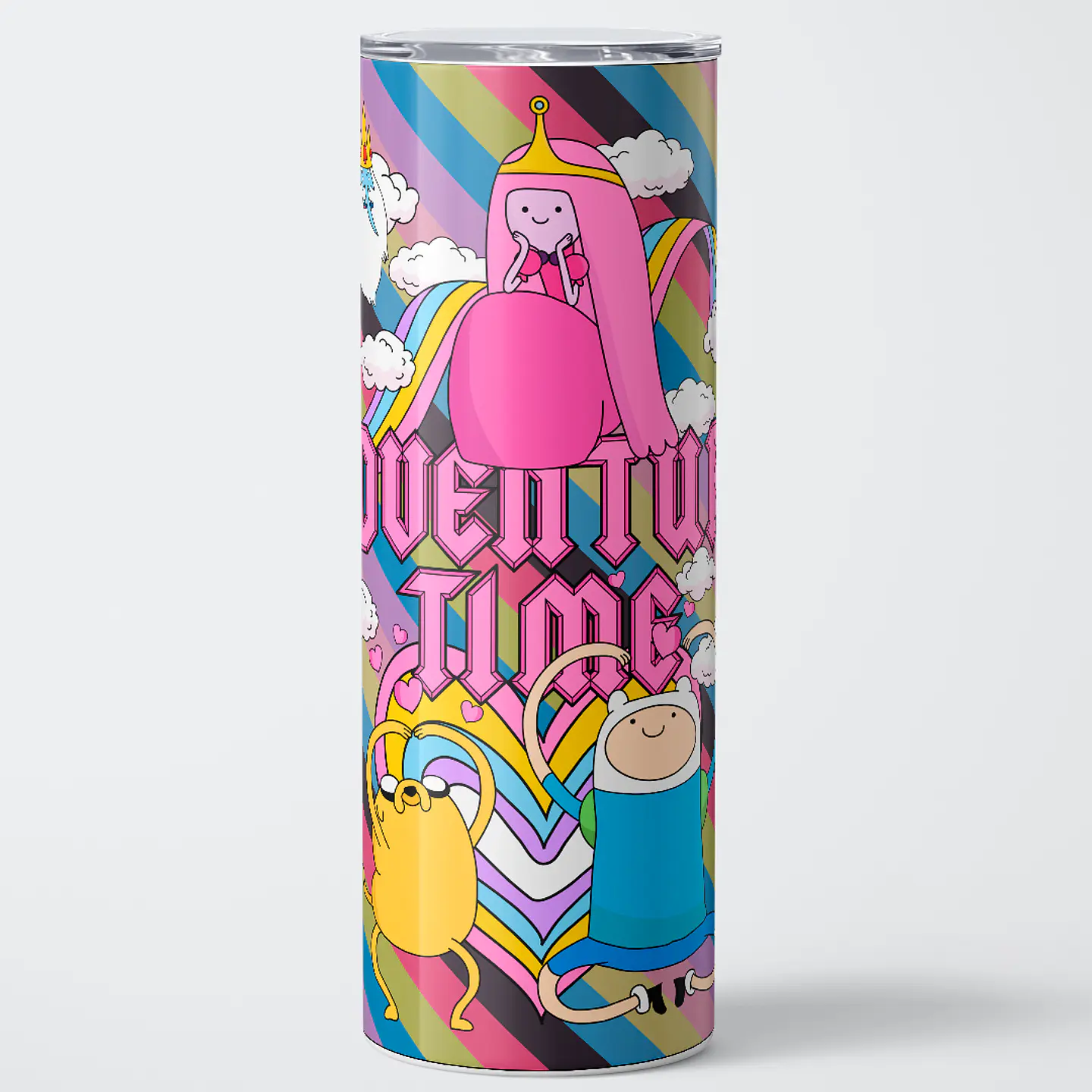 Vaso térmico 600ml - Diseño Adventure Time Candy Rainbow 1