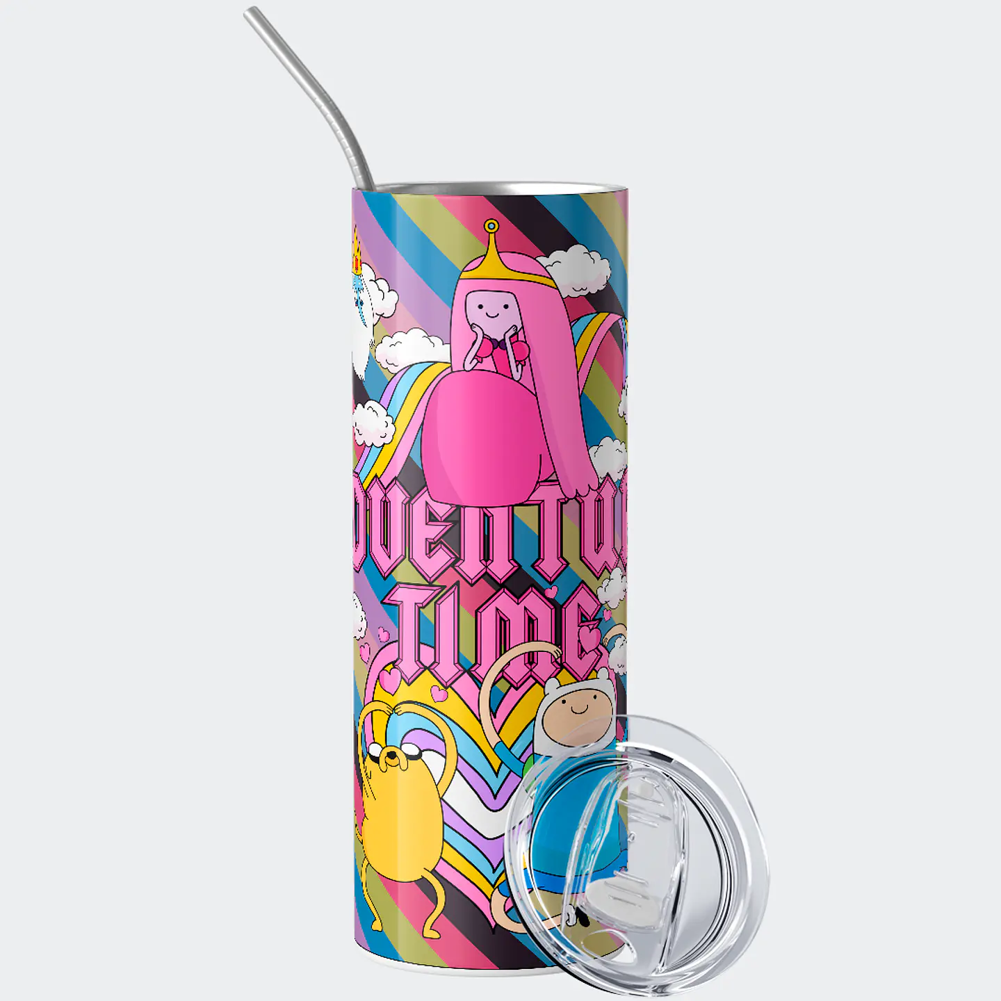 Vaso térmico 600ml - Diseño Adventure Time Candy Rainbow 2