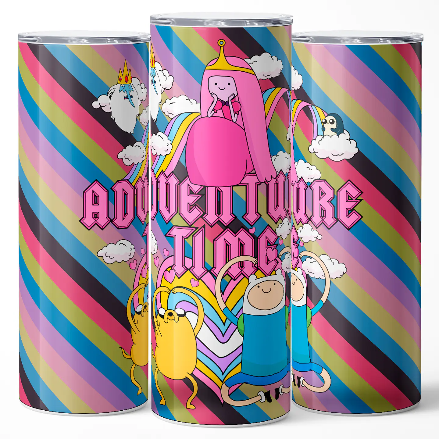 Vaso térmico 600ml - Diseño Adventure Time Candy Rainbow 3